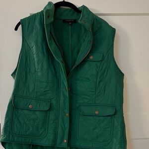 Talbots Emerald Quilted Vest